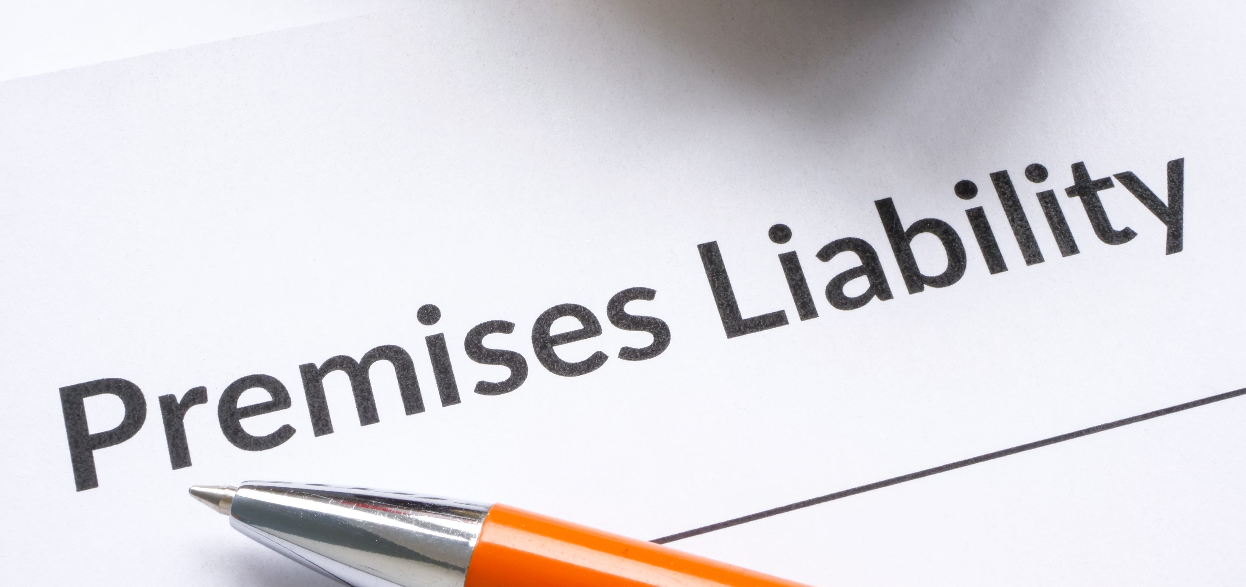 Premises liability paperwork