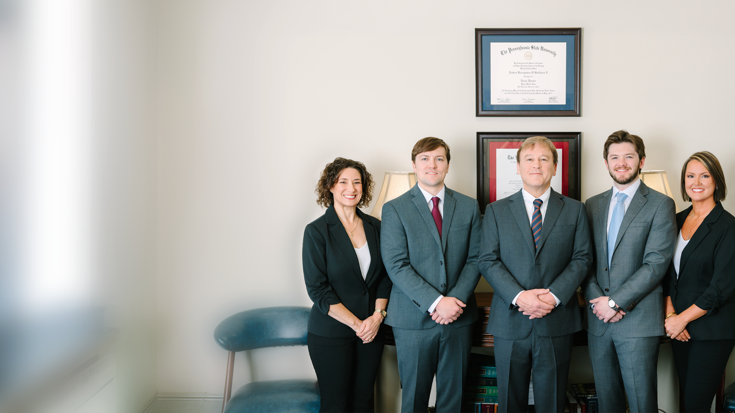 The Sullivan Law Firm attorneys and staff in their Statesboro, Georgia office